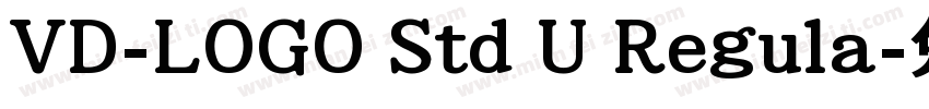 VD-LOGO Std U Regula字体转换